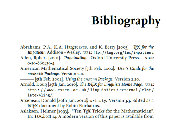 what is a bibliography used for