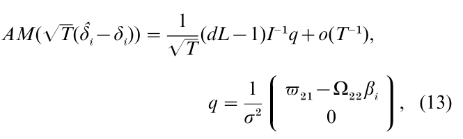 Distribution Of Simultaneous Equation Estimates Research Paper Formula 13