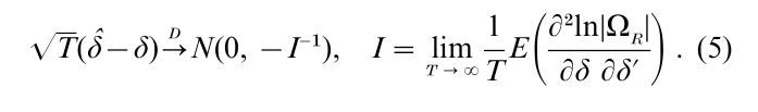 Distribution Of Simultaneous Equation Estimates Research Paper Formula 5