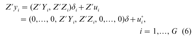 Distribution Of Simultaneous Equation Estimates Research Paper Formula 6