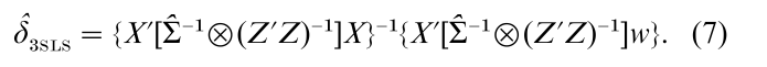 Distribution Of Simultaneous Equation Estimates Research Paper Formula 7