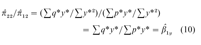 Simultaneous Equation Estimation Research Paper Formula 10