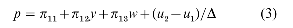Simultaneous Equation Estimation Research Paper Formula 3