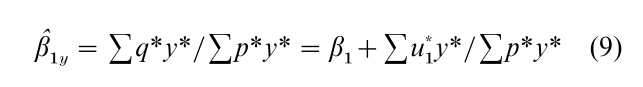 Simultaneous Equation Estimation Research Paper Formula 9
