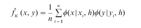Probability Density Estimation Research Paper Formula 6.4