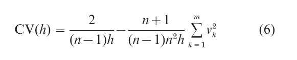 Probability Density Estimation Research Paper Formula 6